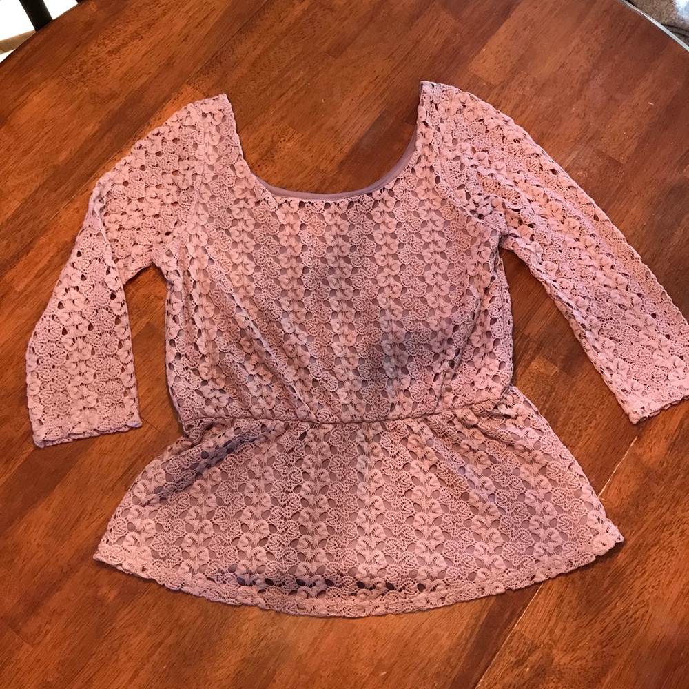 Purple peplum top!